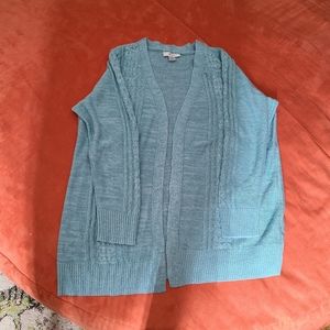 Light blue cardigan sweater light weight size XL